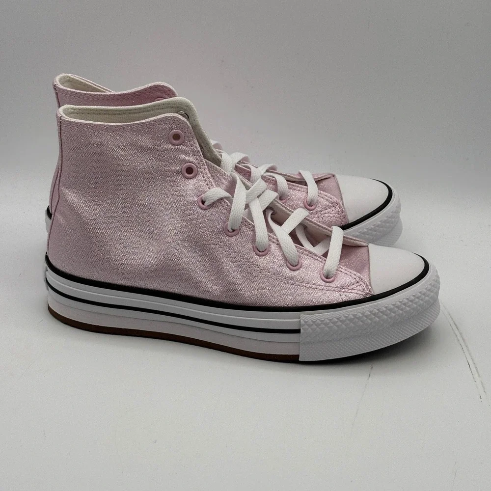 Converse CTAS Eva Lift Hi Shoes Kids Size 5 Pink White Black Lifestyle A17127F